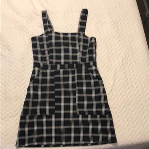 Plaid jumper dress